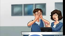 want to see summertime saga managers daughter suck my dick behind the front desk at work in quickie?