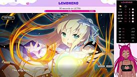 Vtuber Lewdneko Plays Evenicle Part 3 😈 Big Tits Moaning Creampie Game