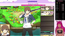 Vtuber Lewdneko Plays Evenicle Part 3 😈 Big Tits Moaning Creampie Game