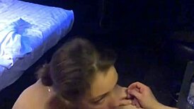 damn, anastasia ocean's hot blowjob and cum on tits is wild