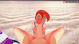 I watch grown Gwen Tennyson in bikini sex on the beach