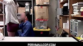 Pervmallcop - teen 18+ must agree for sex with mall cop because of shoplifting - alex more