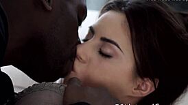 euro model gets fucked and cum in mouth?