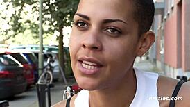 Ersties Daisy, a novelty baker, masturbates her shaved pussy!