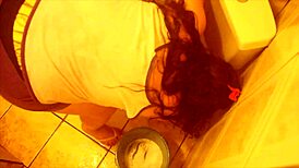 Diary Of A Tattooed BBW Latina Actress Washing The Bathroom During Quarantine