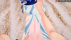 i watch furina havin sex in fontaine genshin impact full on red