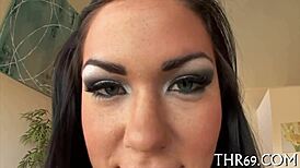 Teen Slut Deepthroats Huge Cock, Swallows Cum