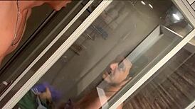 Funny straight jock records me in the shower and gives a passionate kiss 😘