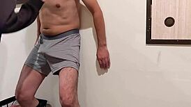 Woman Laughs While Slapping And Punching M-Male's Cock