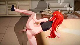 Intense Sex With Redhead Itsuki Nakano In Hentai