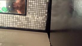 Funny straight jock records me in the shower and gives a passionate kiss 😘