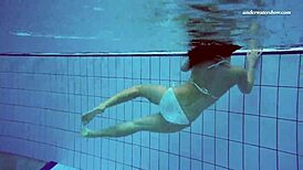 Watch Alla Swim Naked in the Hot Pool with Juicy Curves! 😍