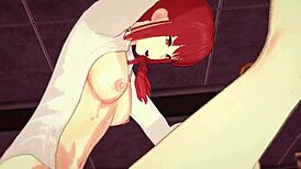 Futa Makima Penetrates Moaning Power in 3D Hentai!