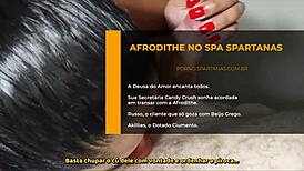 Afrodithe Dominates with Big Cock Action at Spa Spartanas