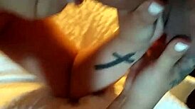 Jillian deepthroats huge cock in homemade sucking