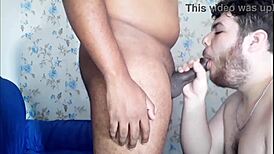 Hey straight buddy, want a blowjob from this chubby guy after touching my cock?