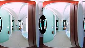 yo, wetvr creeper sneaks into bath for vr pov banging