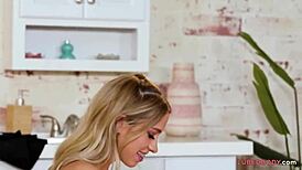 bubble butt intern dives into intense nuru massage with pro