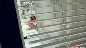 Charming teen Maddy O'Reilly delivers sloppy blowjob and facial