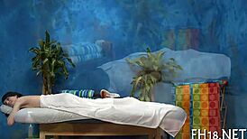 in the quiet massage room, a soothing session unfolds with gentle hands