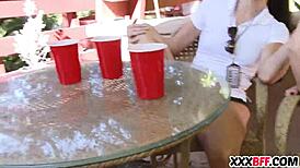 Two Bisexual camp counselors have a sizzling lesbian encounter