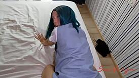 Step-Sister Challenges Me to Last Over 2 Minutes in Bed