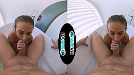 yo, wetvr creeper sneaks into bath for vr pov banging