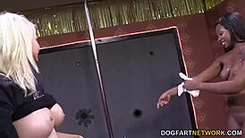 Nikki Ford Devours a Feast of White Cocks in Intense Blowbang Action!