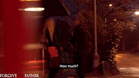 Public Pick Up Turns into Face Fuck and Rough Sex with Blonde