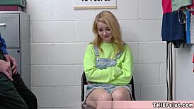 Petite Blonde Shoplifter Caught and Fucked Hard