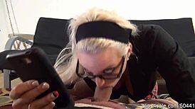 Macy Cartel Gives Footjob Blowjob