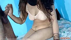 Indian teen girlfriend bent over for hardcore doggystyle fucking with moaning