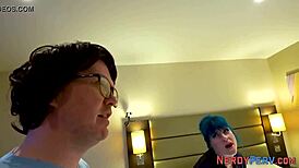 Nerds deliver cumshots on amateur faces