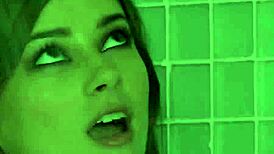 Hey, watch these big titty lesbians getting steamy in the shower.