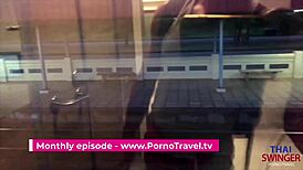 Damn! Fucking My Freaky Girlfriend Hard on Public Train!