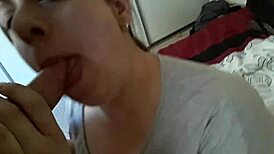 Sexy Latina Brunette Sucks Her Dick Deep