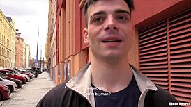 why is the czech hunter spanking that amateur's ass outdoors?