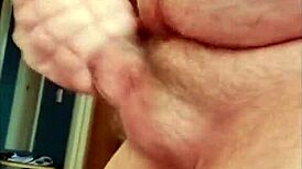 I love watching my chubby body cum hard while using a dildo in this hot compilation.