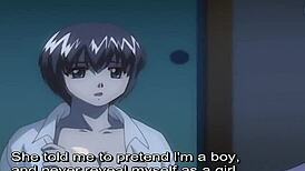 shy anime yuri gets her tight pussy pounded hard