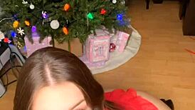 christmas fun with big ass masturbation and wet pussy fingering 🎄