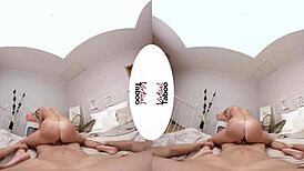 big ass blonde gives pov blowjob on special day!