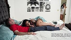 Stepmom Ariana Starr and Sandy Love's pussy gets busy with father-in-law and uncle in taboo fantasy