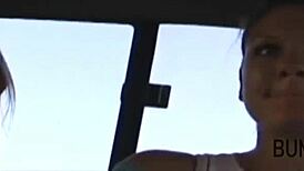 Two Young Sluts Take on a Monster Cock in Wild 3some Action