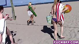 spring break teen 18+s share huge cock after beach
