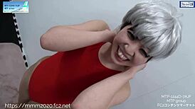 Damn, can you handle this wild Japanese pantyhose fetish shoot?