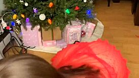 christmas fun with big ass masturbation and wet pussy fingering 🎄