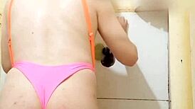 Carol Cross Shows Off In Thong