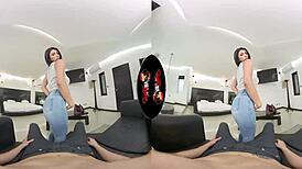 i saw this sexy ass cute face latina babe in 5k vr, so hot