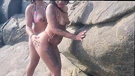 Fucking Orgy On Rio Beach!