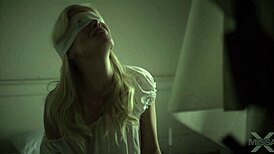 Hey, Anny Aurora and Charlotte Stokely scissor under the veil, see it?